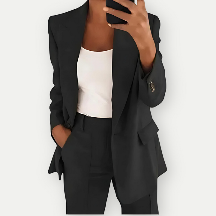 Drune | Damen Bequeme Blazer Set Formal