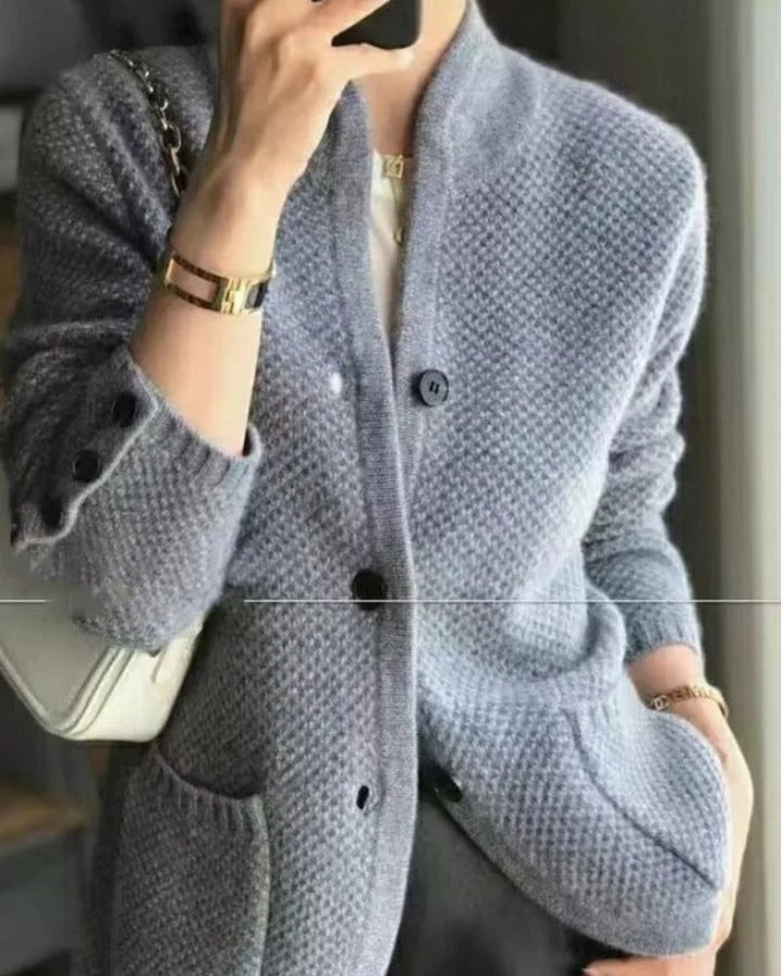 Drune | Damen Woll Dicke Sweaterjacke