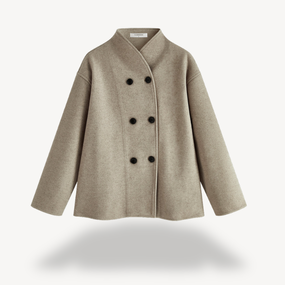 Drune | Damen Doppelreiher Wollmantel