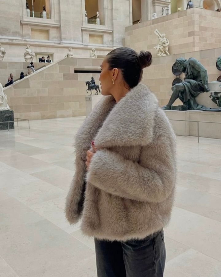 Drune | Fur Coat Damen Reguläre Passform Belle Couture Fp 22 Essentielle Eleganz