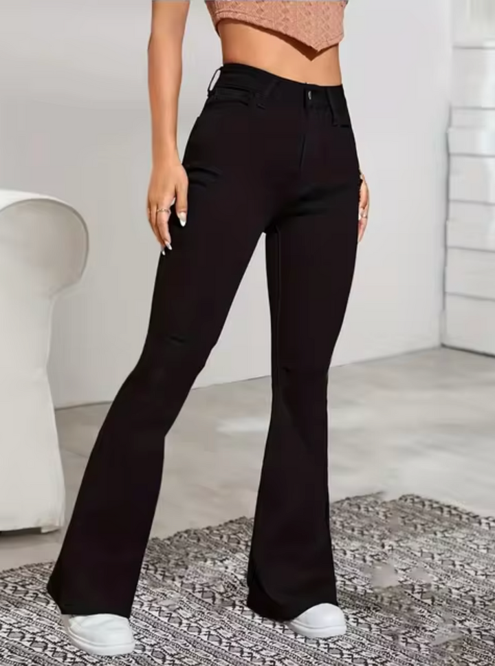 Drune | Schicke High-Waist-Schlagjeans für Damen