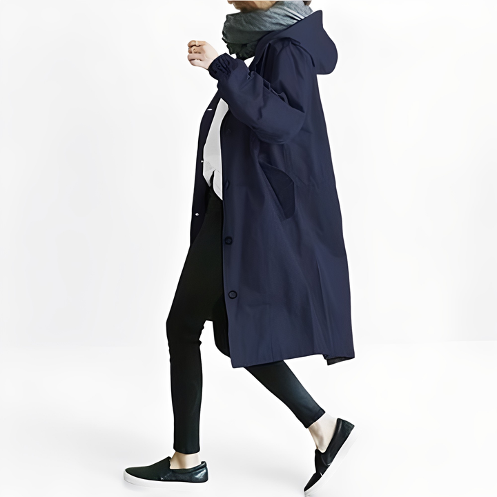 Drune | Wasserfeste Regenjacke mit Kapuze für Frauen