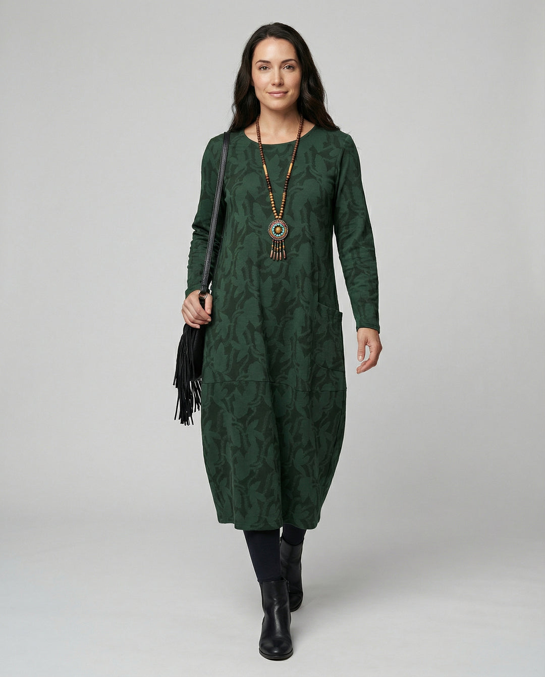Drune | Langarm Taschenkleid