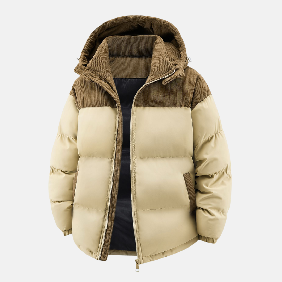 Drune | Damen Gequilted Relaxed Puffer Jacke Mit Kapuze