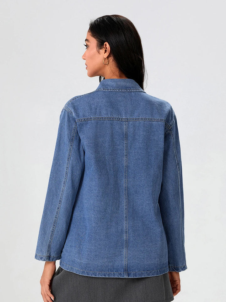 Drune | Denim Blazer mit Klassischer Passform
