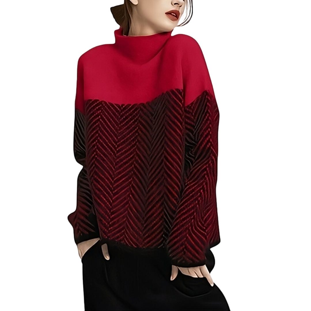 Drune | Eleganter Wollrollkragenpullover für Damen - Stilvoller und wärmer Pullover