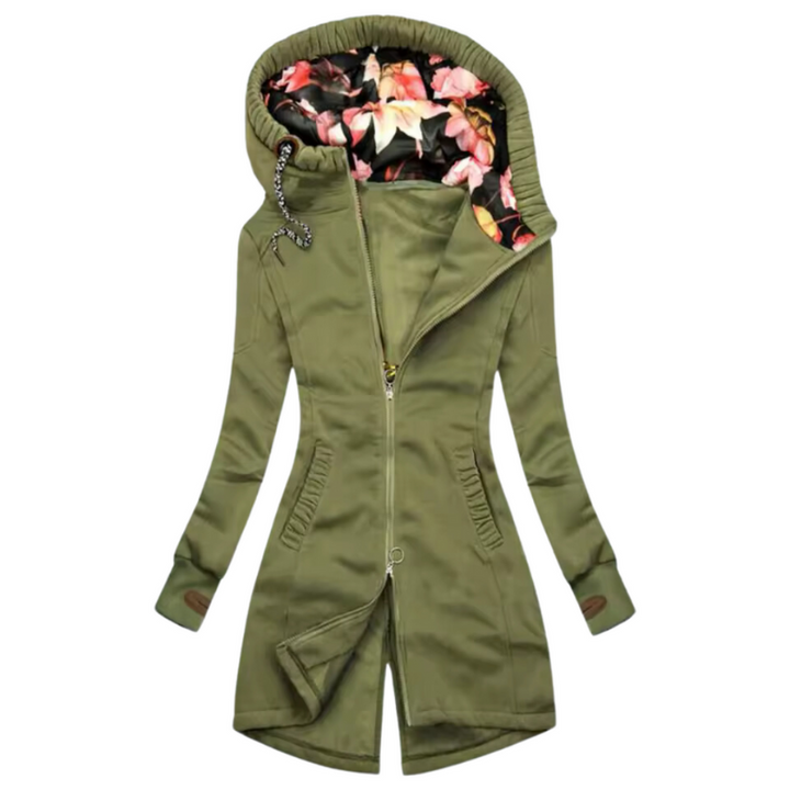 Drune | Frauen Stilvolle Winterjacke Mit Kapuze
