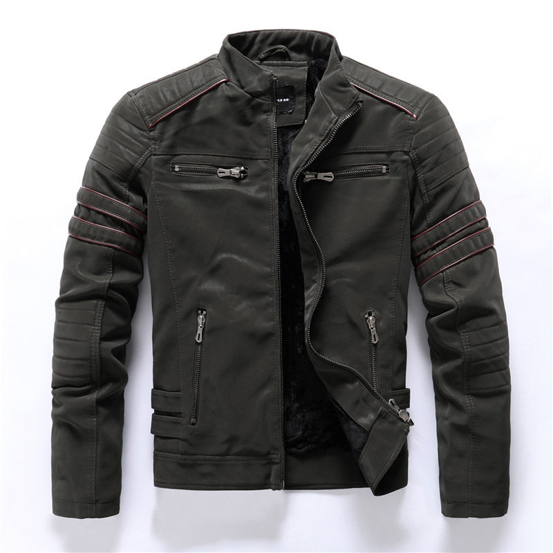 Drune | Herren Schlanke Passform Jacke - Reißverschluss