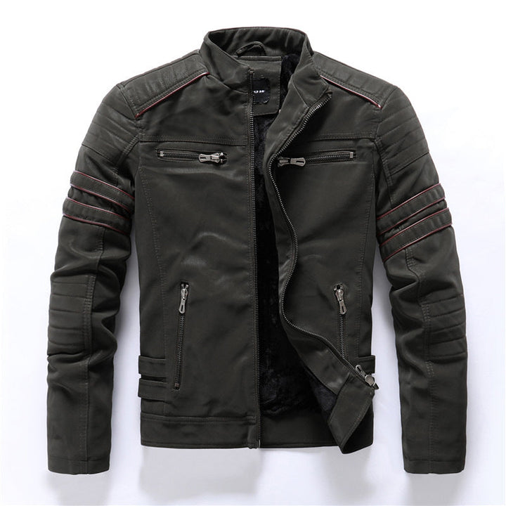 Drune | Herren Schlanke Passform Jacke - Reißverschluss