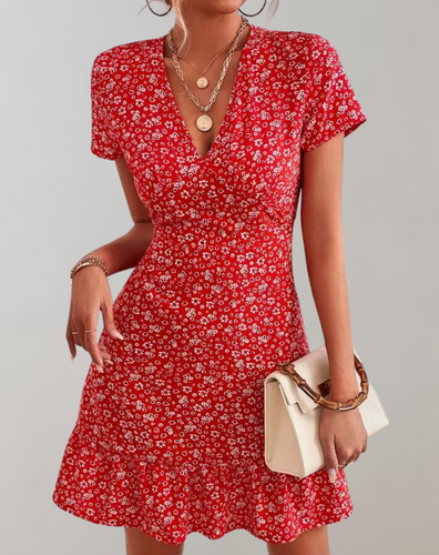 Drune - Sommer kurz Boho Kleid Frauen