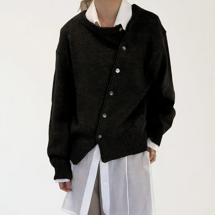 Drune | Wickeljacke mit Verspielten Knopfdetails