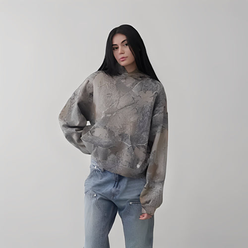 Drune | Bequemer Tarnmuster-Hoodie