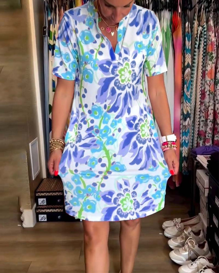 Drune | Frauen Blumenmuster Kleid