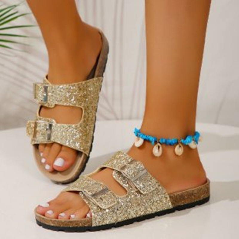 Drune | Glitzersandalen