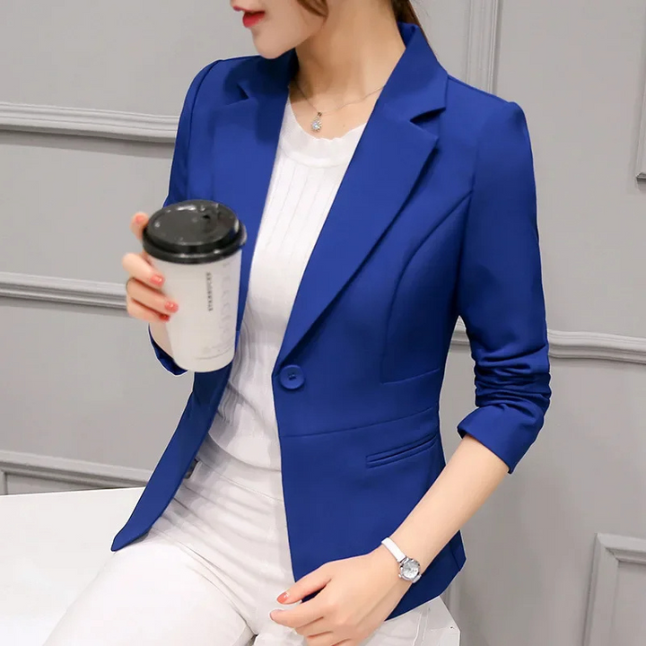 Drune | Blazer Taillierte Passform Strukturiertes Silhouette Ein Knopf Formal