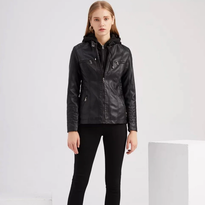 Drune | Damen Jacke Stylisches Design, Bequeme Passform Mit Taschen Und Kapuze