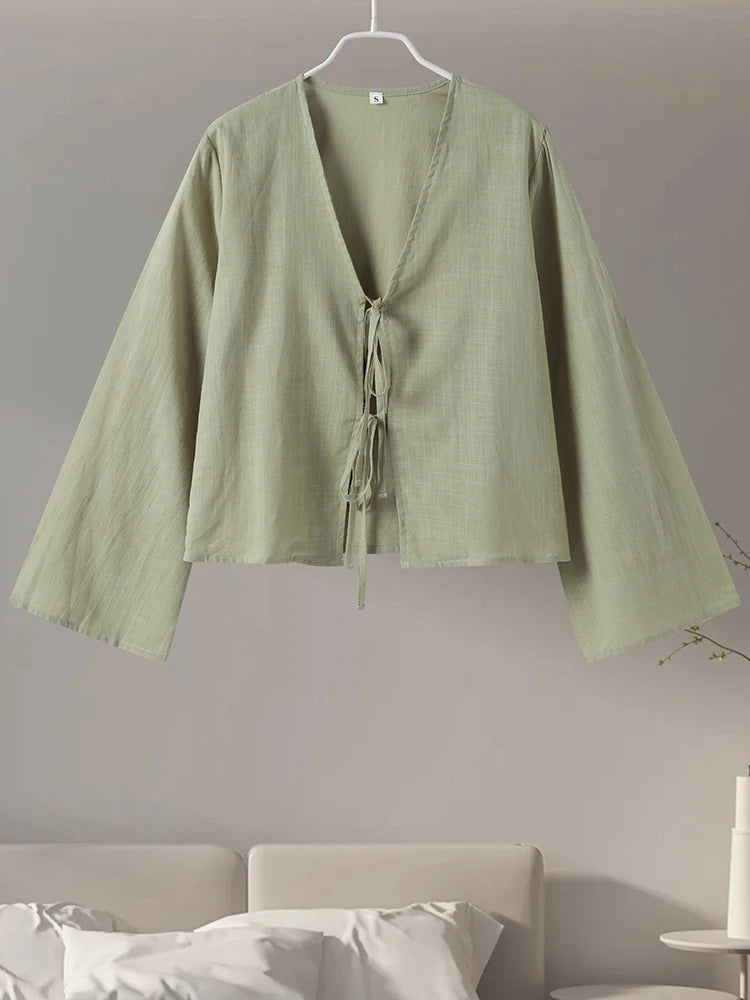 Drune | Damenbluse mit Puffärmel