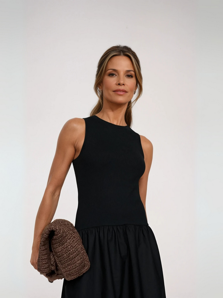 Drune | Hals Casual Stitching Vest Kleid
