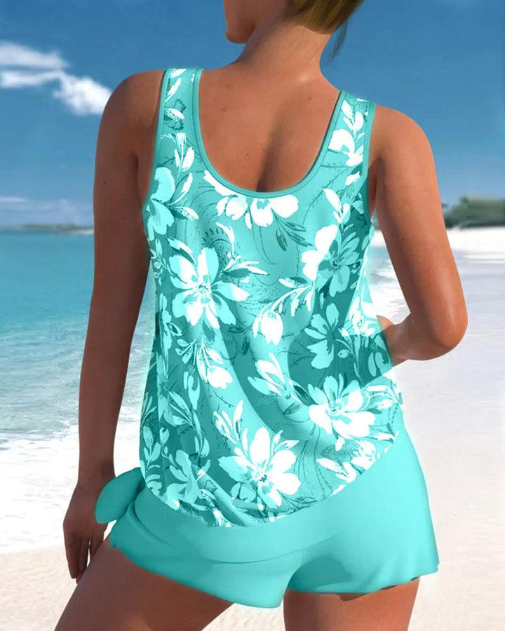 Drune | Tankini Badeanzug Stylisches Zweiteiliges Badeanzug-Set