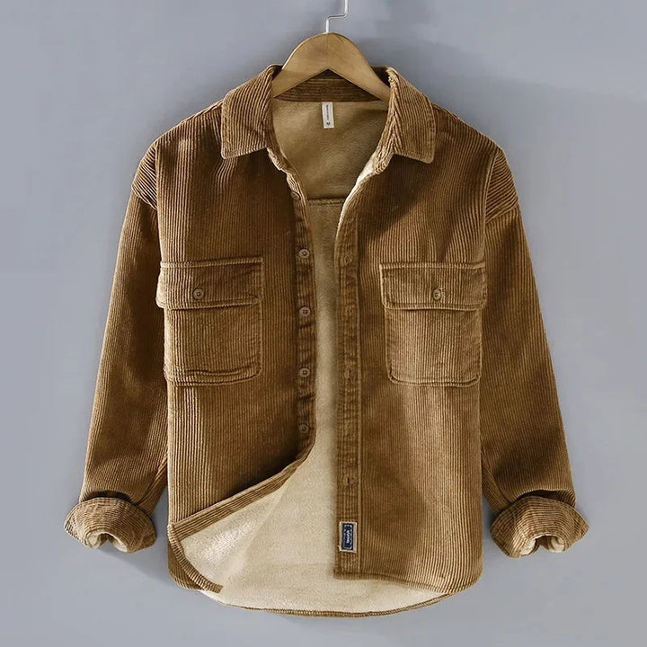 Drune | Gefütterte Corduroy Jacke
