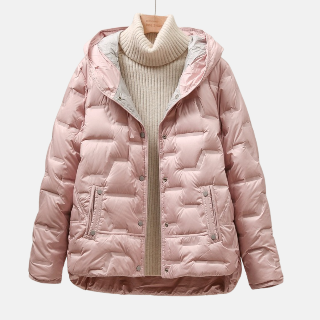 Drune | Jacke - Gequiltet Puff - Abnehmbare Kapuze - Druckknopfverschluss