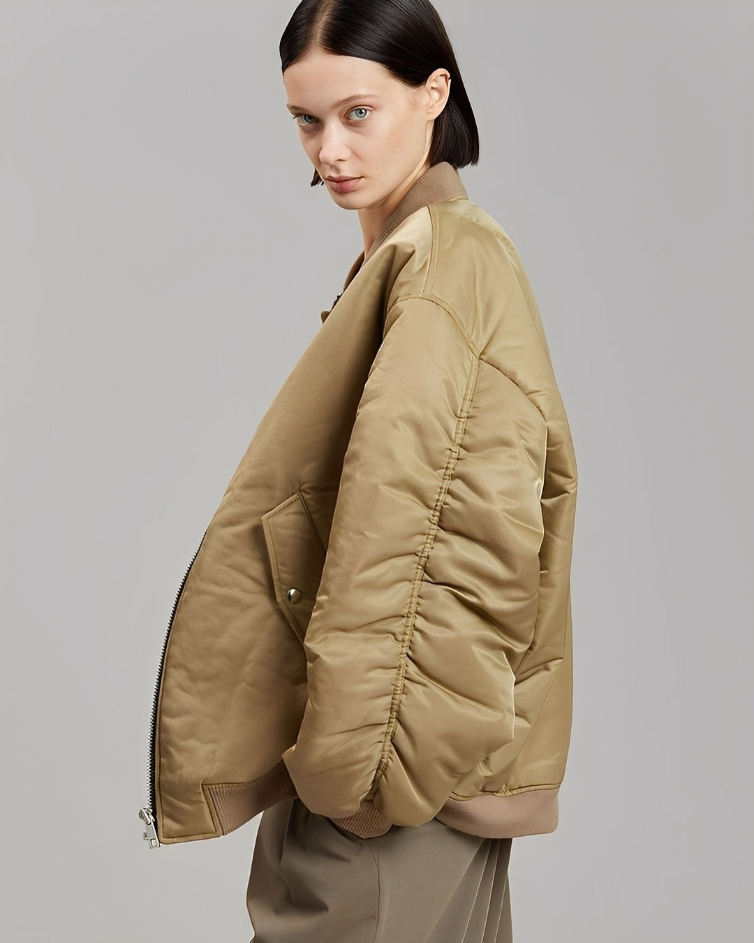 Drune | Lässige Oversize Bomberjacke für Frauen