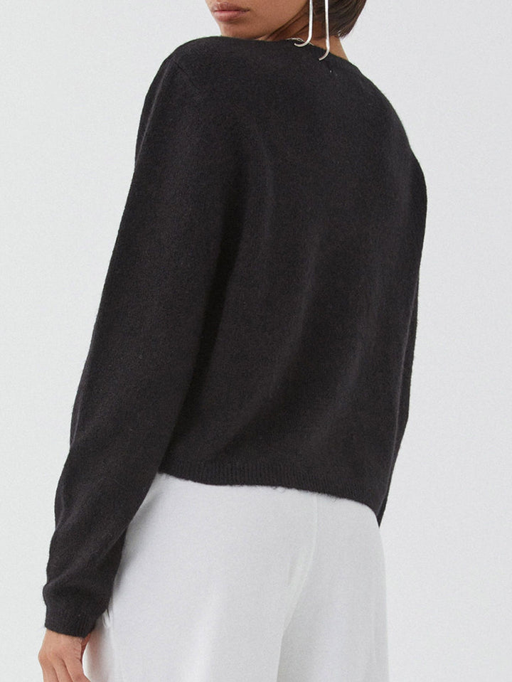 Drune | Bunter Unifarbener Damen-Cardigan