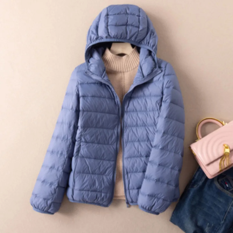 Drune | Steppjacke Leicht mit Kapuze Warm Gefüttert Lässige Passform