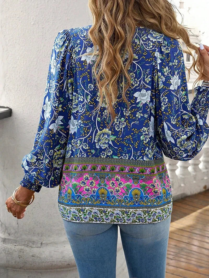 Drune | Blumenbluse Mit Langen Ärmeln Für Damen