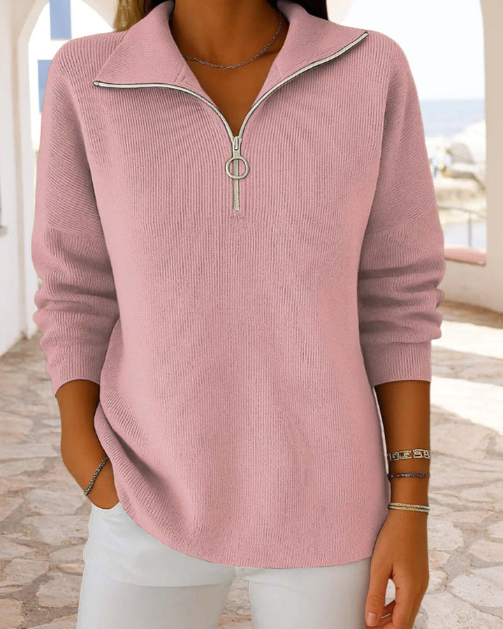 Drune | Pullover mit Halbem Reißverschluss
