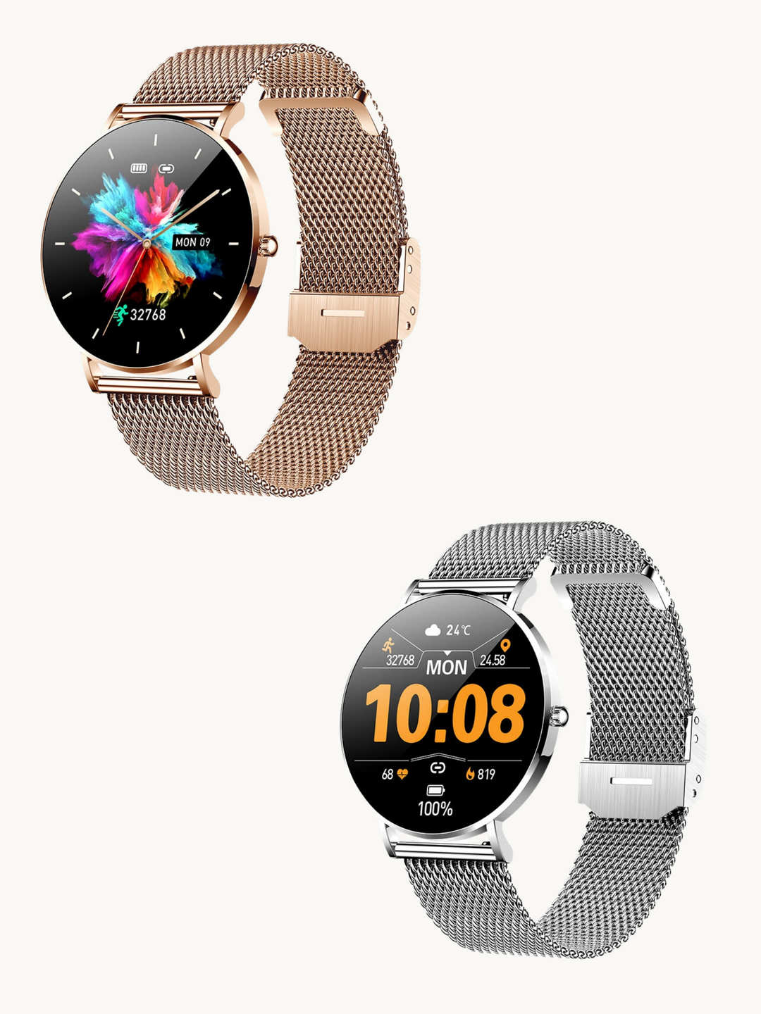 Drune | Damen Smartwatch Mit Voll Touch Display Und Vielseitigen Fitness Funktionen