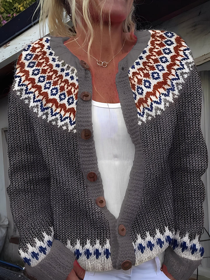 Drune | Elegante Damenstrickjacke mit Knöpfen