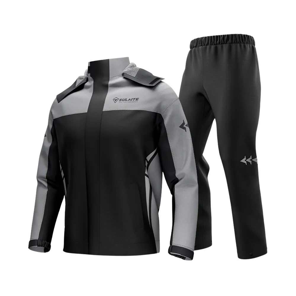 Drune | Unisex Motorrad Regenjacke wasserdicht und atmungsaktiv - Leichtes Design