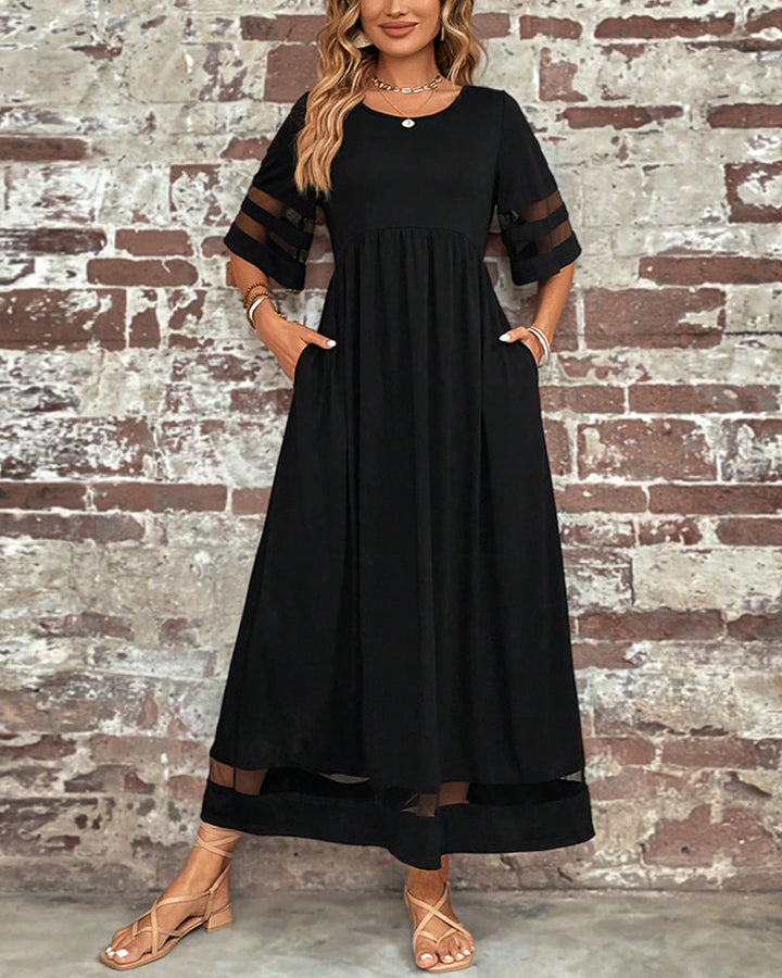 Drune | Elegantes Kleid mit Rundhalsausschnitt