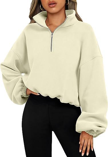 Drune | Sweatshirt mit Halb-Zip und Stehkragen