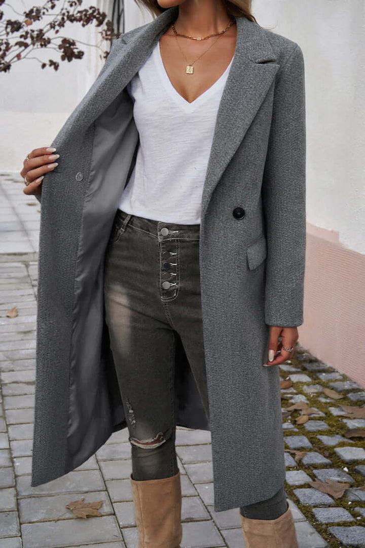 Drune | Eleganter Doppelreihiger Langmantel