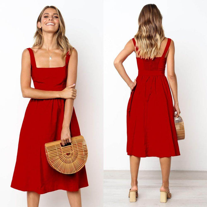 Drune | Party Einfarbiges Kleid