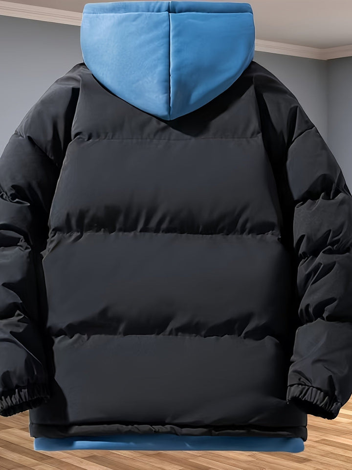 Drune | Verdickte Mittel-Lange Reißverschluss Winter Jacke Für Herren - Perfekt für Outdoor-Aktivitäten