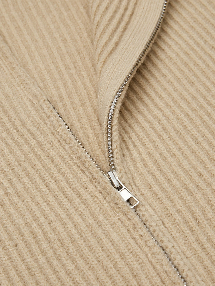 Drune | Herren Pullover Strickjacke mit Reißverschluss