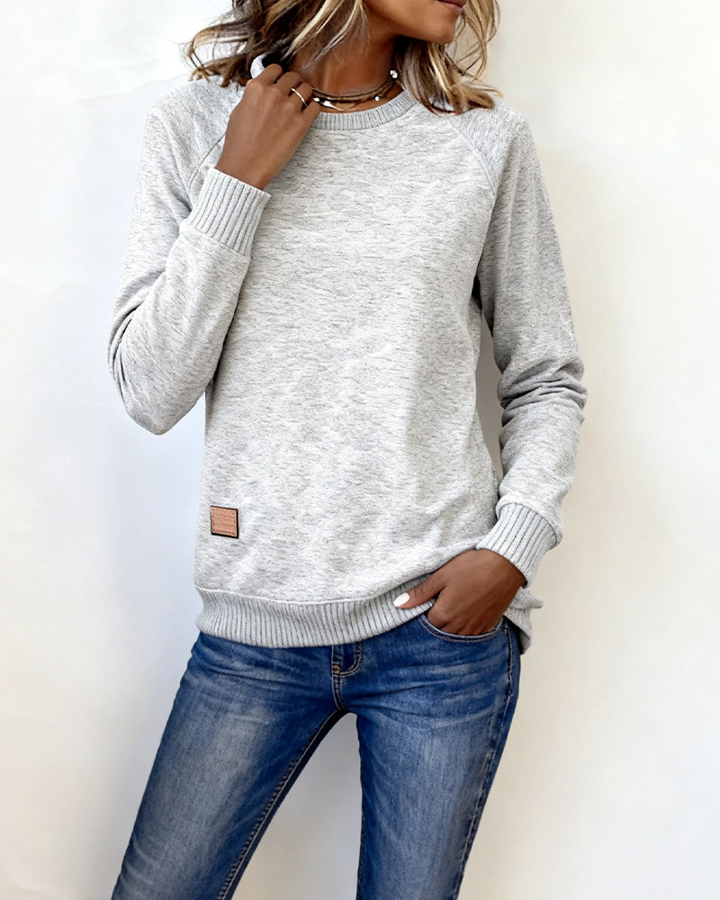 Drune | Lässig Sweatshirt mit Rundhalsausschnitt