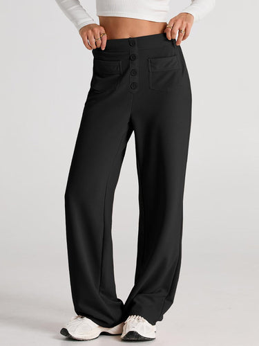 Drune | Taille Weite Hose Mit Taschen Elegant Und Komfortabel