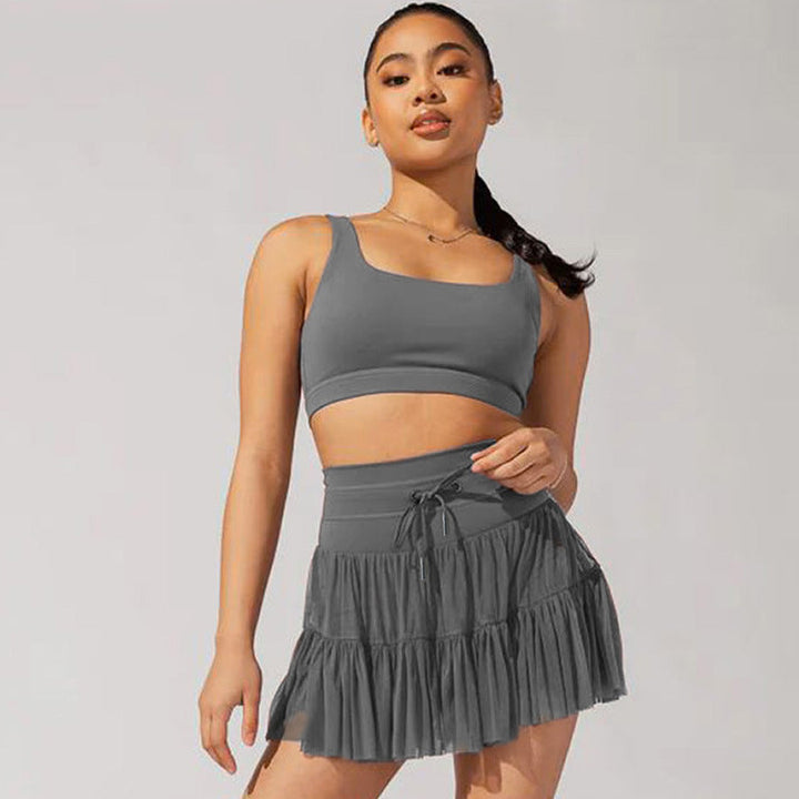 Drune | Hohe Taille Minirock Mit Sicherheitsshorts