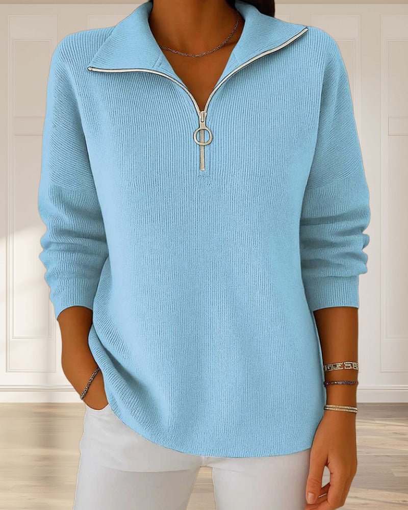 Drune | Pullover mit Halbem Reißverschluss