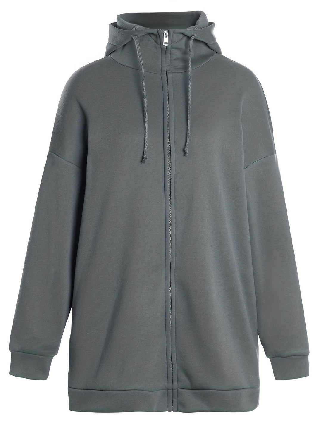 Drune | Comfort - Extrem bequemer langer Zip-Up-Plüsch-Hoodie mit Kapuze für Damen