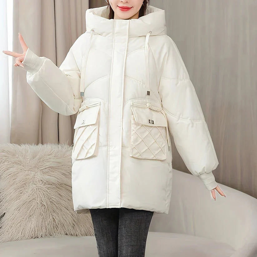 Drune | Modische mittellange Winterjacke für Frauen - Perfekt für Outdoor-Aktivitäten