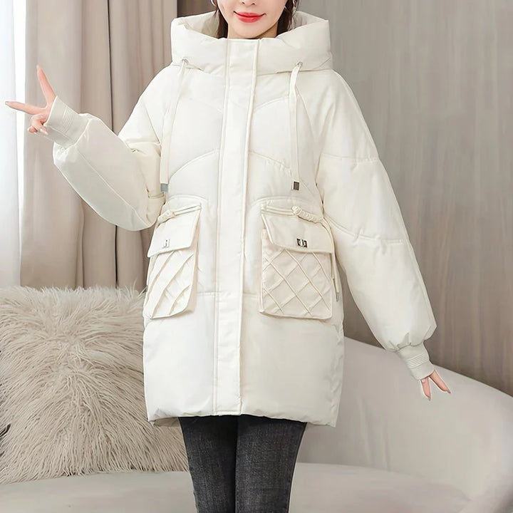 Drune | Modische mittellange Winterjacke für Frauen - Perfekt für Outdoor-Aktivitäten