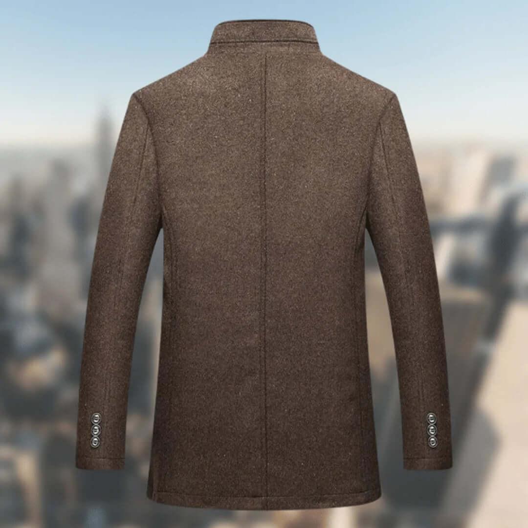 Drune | Herren Warmer Wintermantel mit Stehkragen