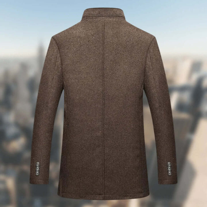 Drune | Herren Warmer Wintermantel mit Stehkragen