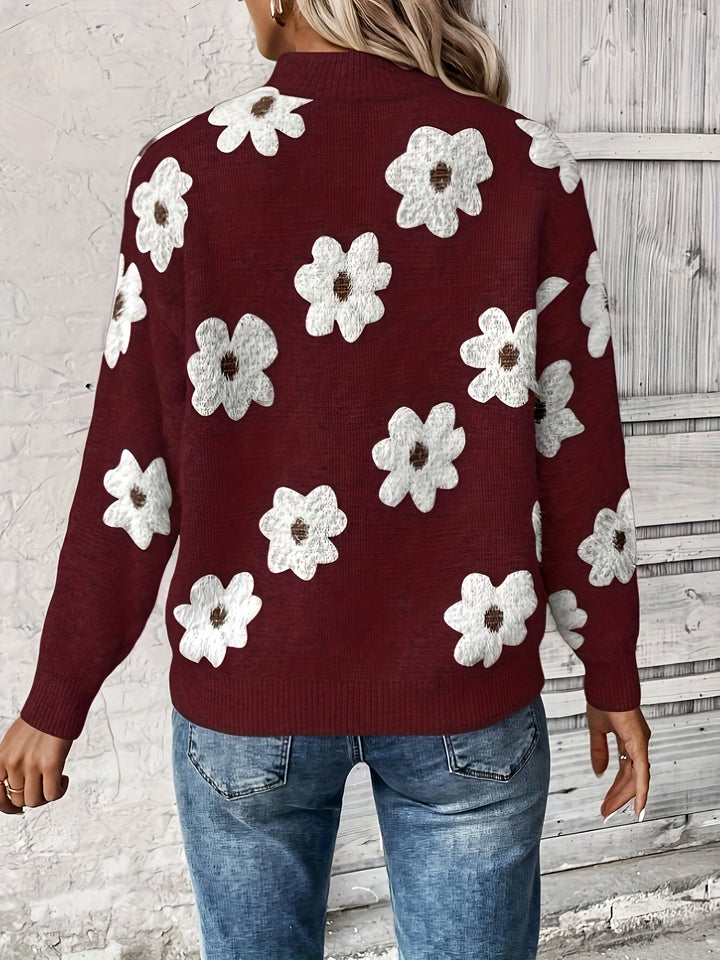 Drune | Lässiger Pullover mit Reißverschluss Damen