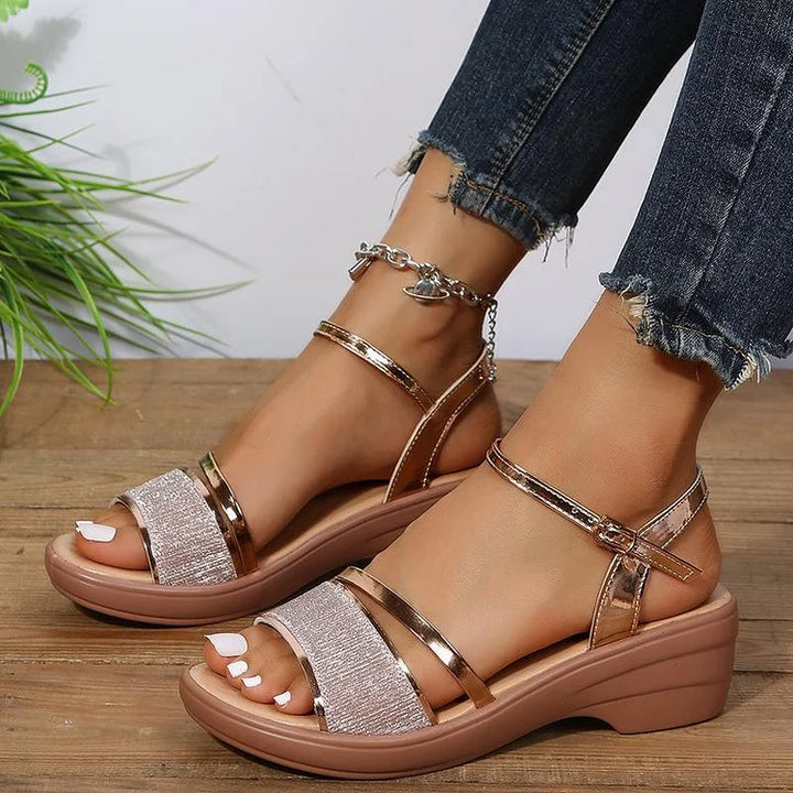 Drune | neue orthopädische Damen High Heels mit offener Zehe